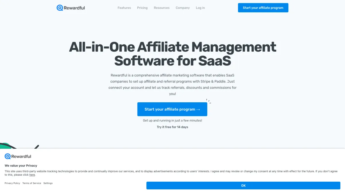 Interface Rewardful : fonctionnalités, prix, alternatives