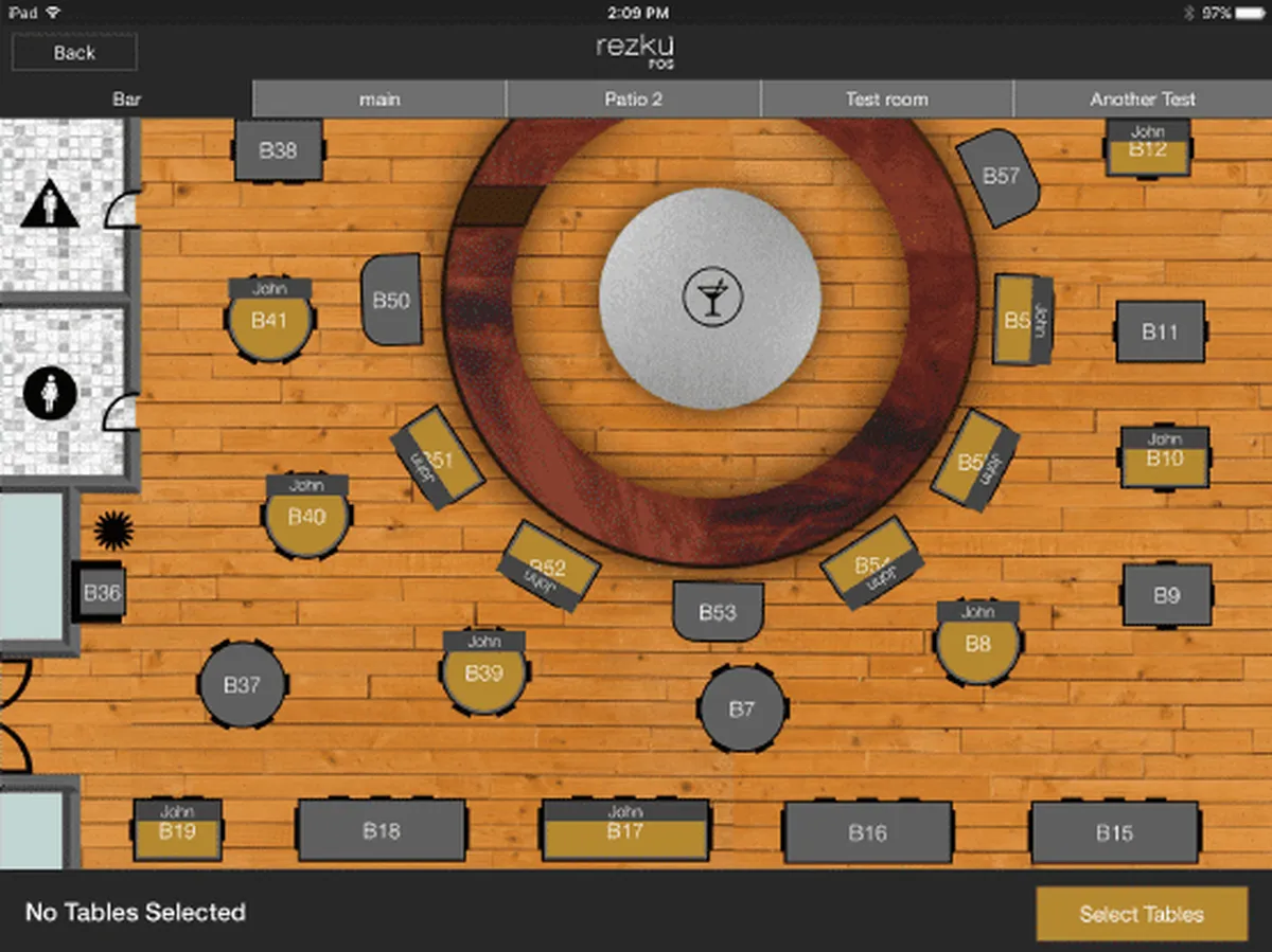 Interface Rezku POS: image, ergonomie, alternatives