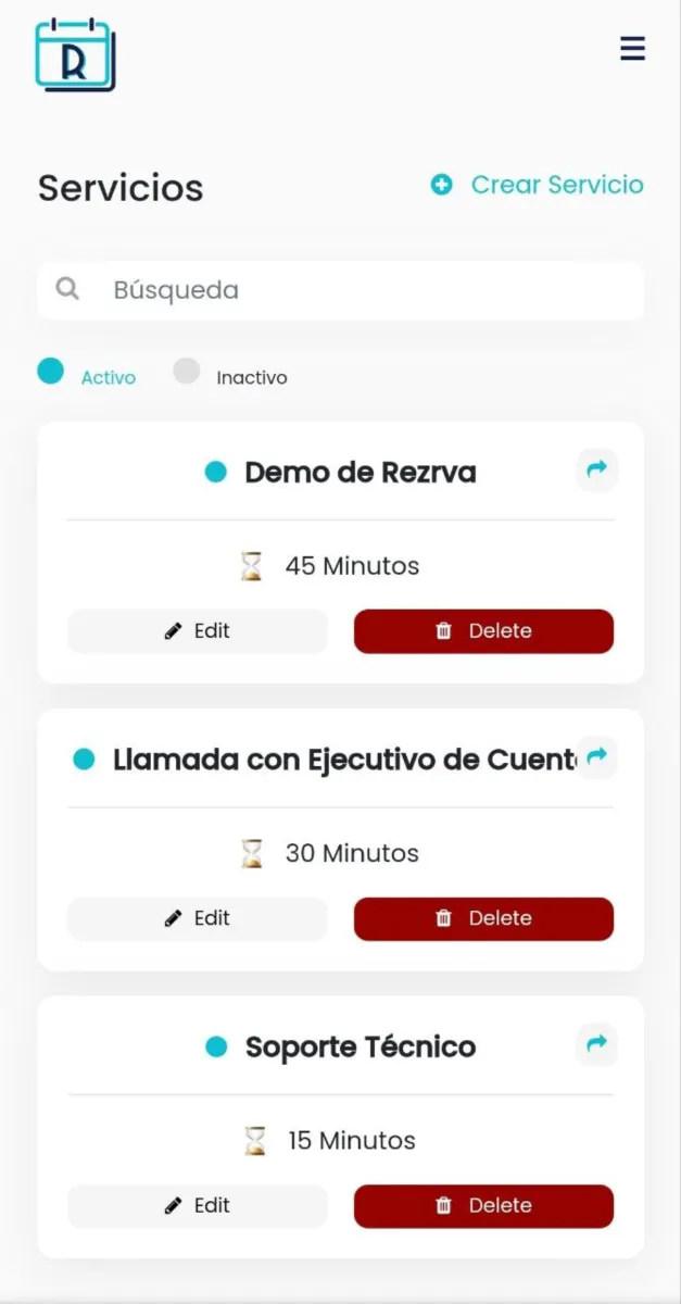 Interface Rezrva: fonctionnalités, prix, alternatives