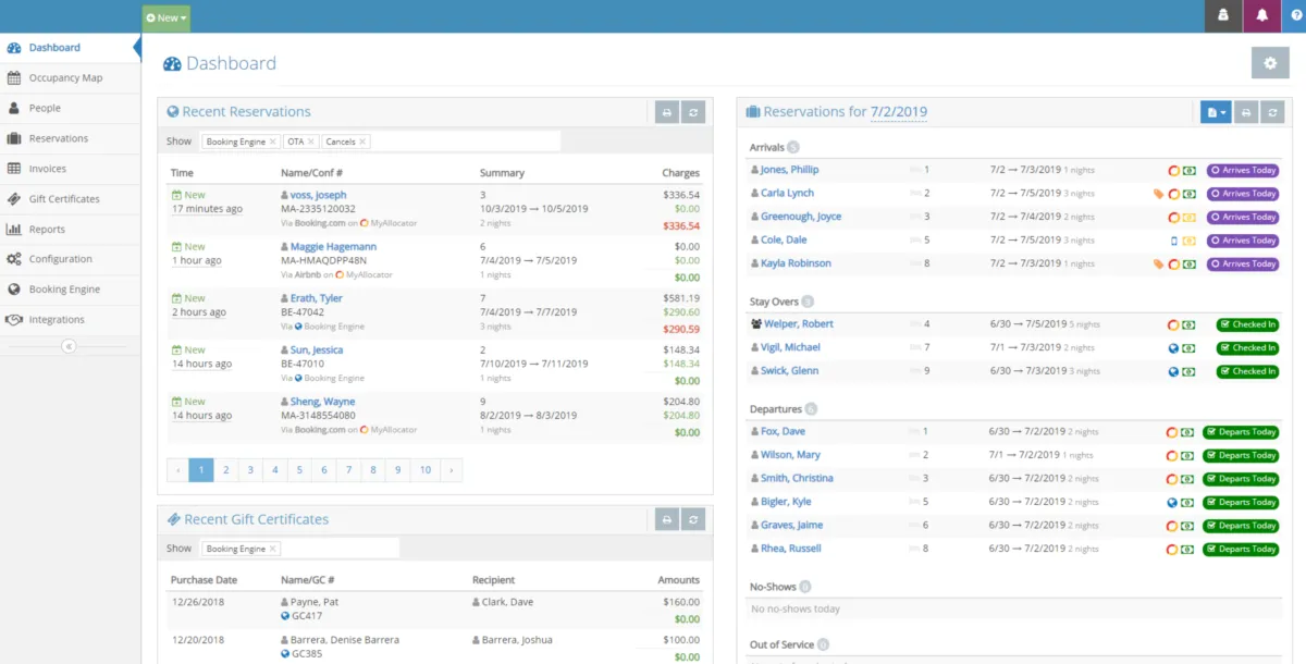 Interface rezStream: fonctionnalités, prix, alternatives