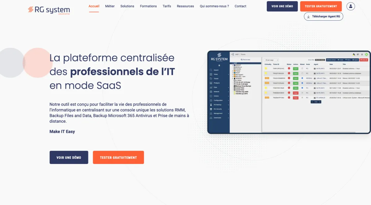 Interface Rg Supervision : image, ergonomie, alternatives Interface Rg Supervision : image, ergonomie, alternatives