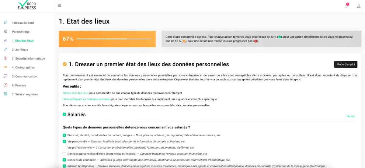 Notre avis sur RGPD Express : un logiciel RGPD (GDPR compliance) à découvrir