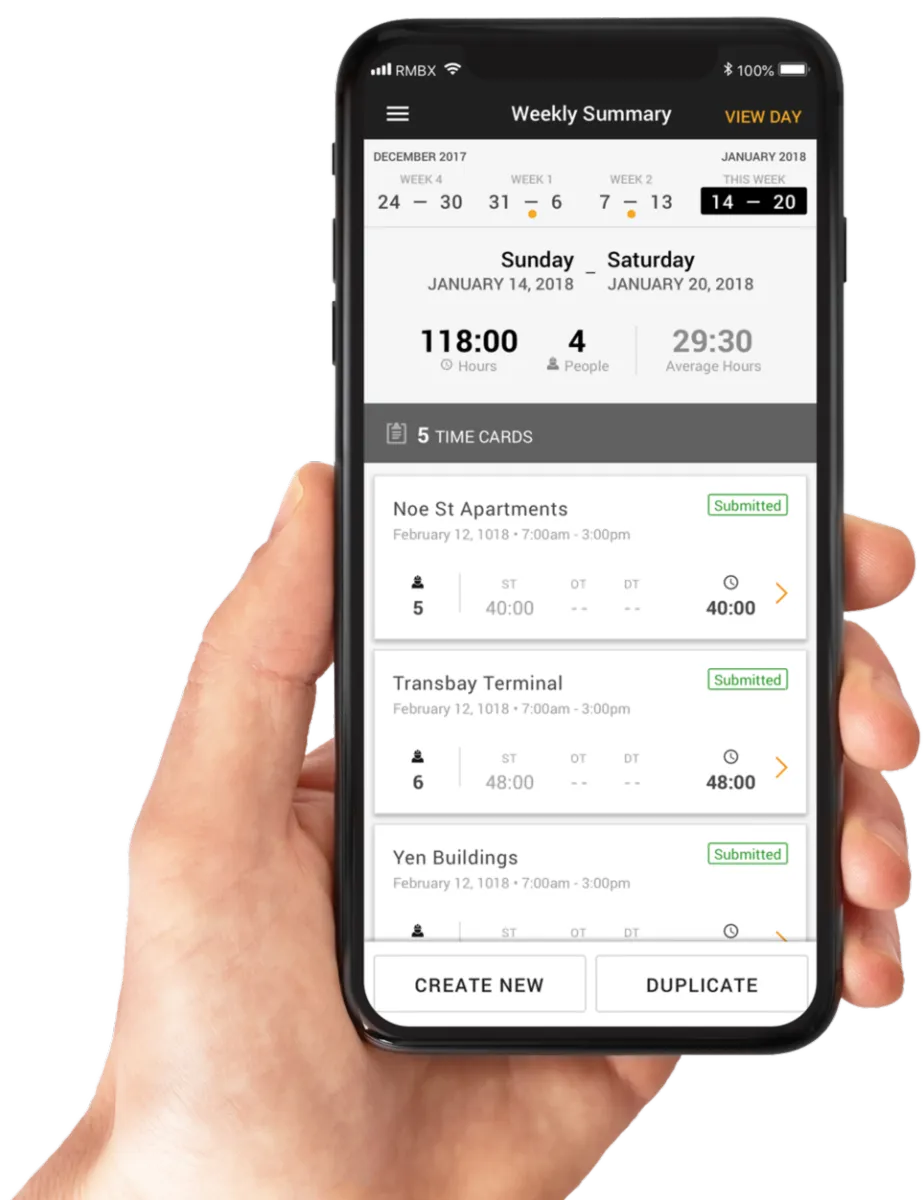 Interface Rhumbix: fonctionnalités, prix, alternatives