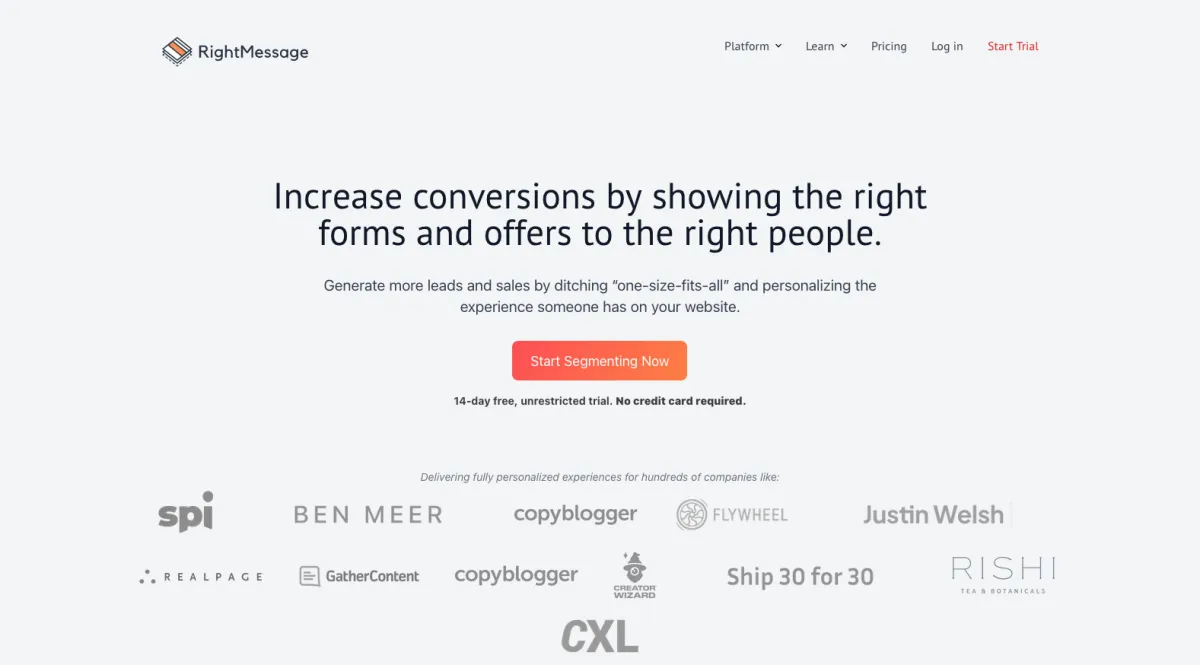 Interface Rightmessage : fonctionnalités, prix, alternatives