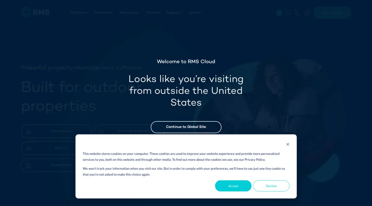 Interface RMS Cloud : fonctionnalités, prix, alternatives
