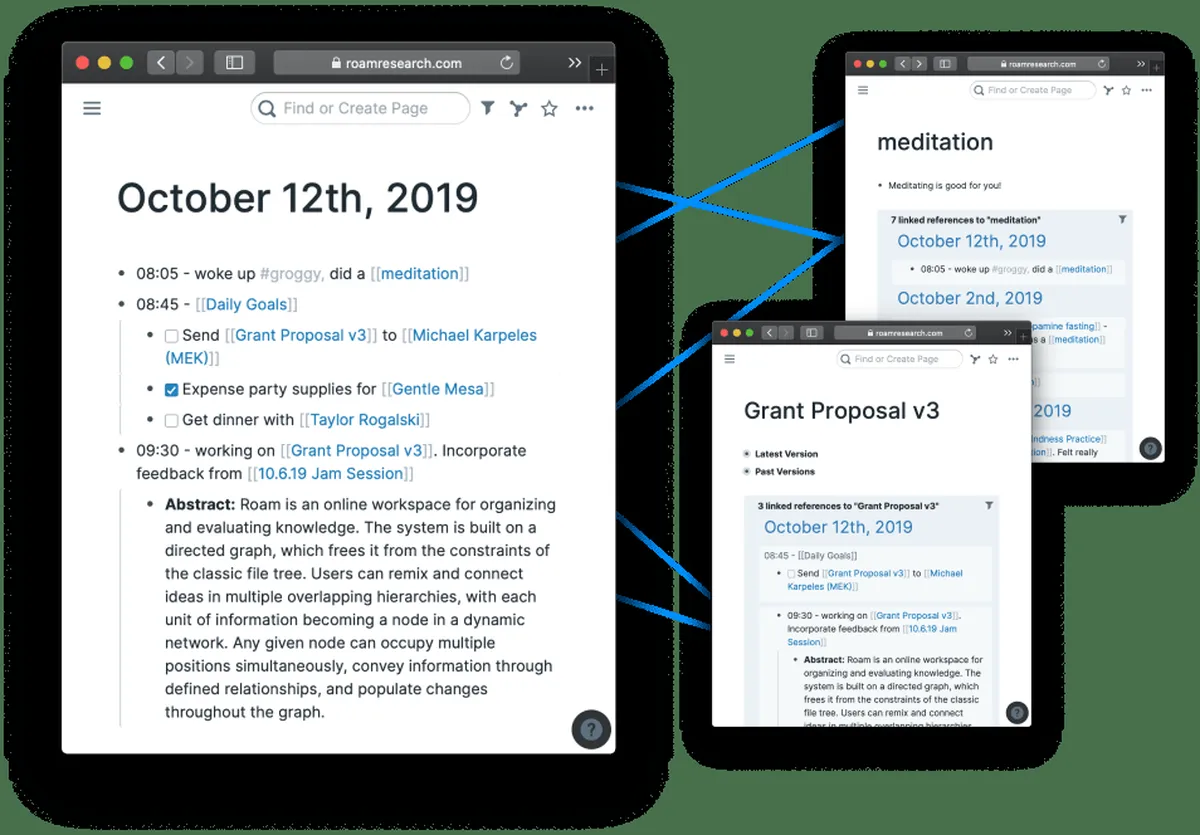 Notre avis sur Roam Research : un logiciel de prise de notes à découvrir