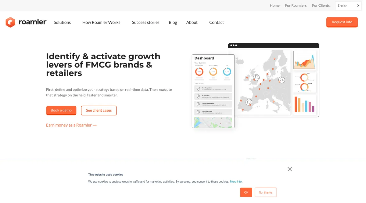 Interface Roamler : fonctionnalités, prix, alternatives