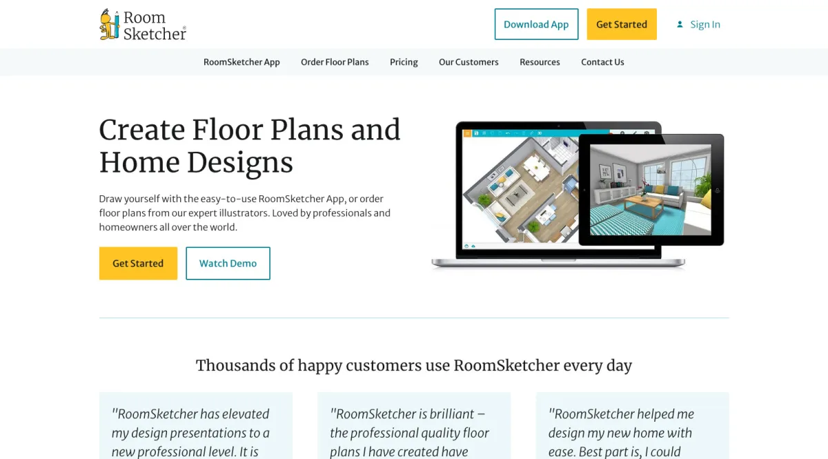 Interface Roomsketcher : fonctionnalités, prix, alternatives Interface Roomsketcher : fonctionnalités, prix, alternatives