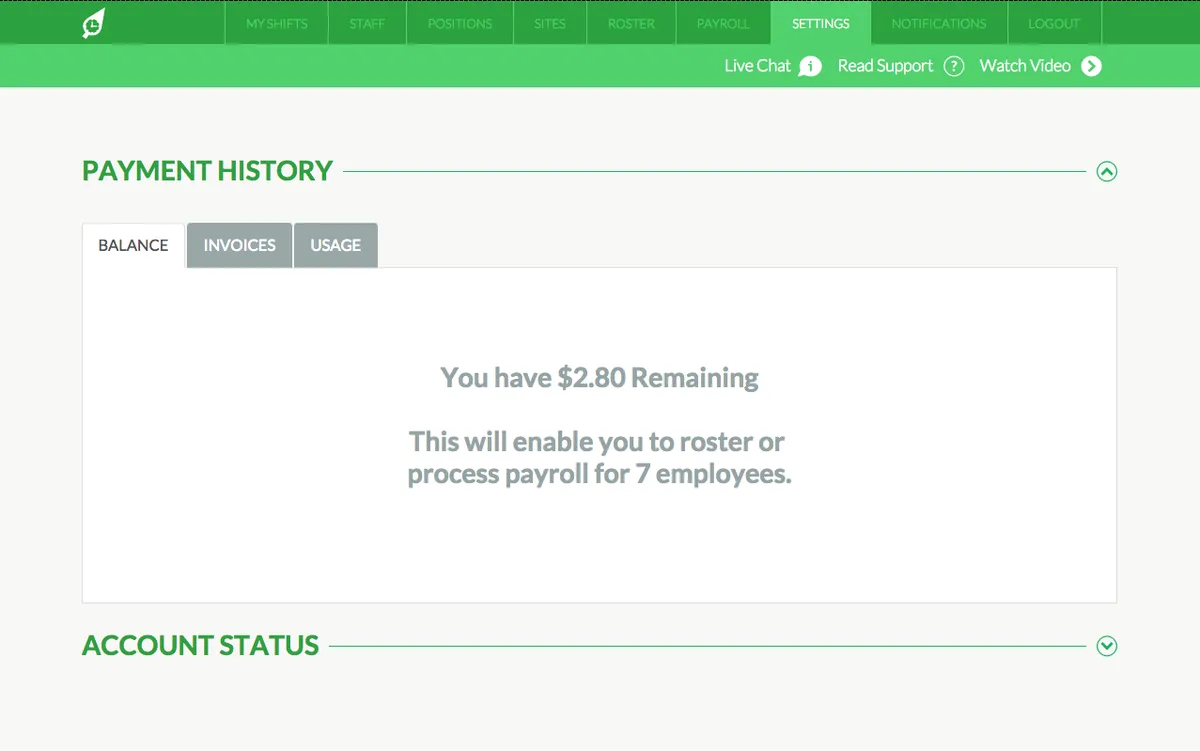 Interface RosterElf: fonctionnalités, prix, alternatives