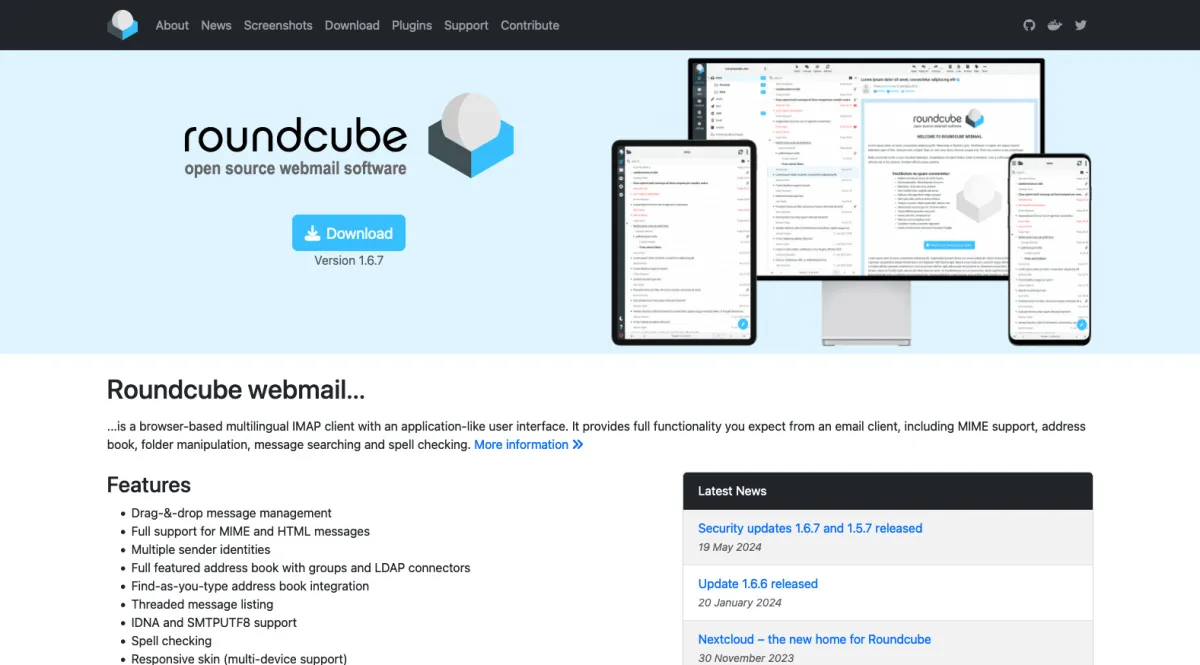 Interface Roundcube : fonctionnalités, prix, alternatives Interface Roundcube : fonctionnalités, prix, alternatives