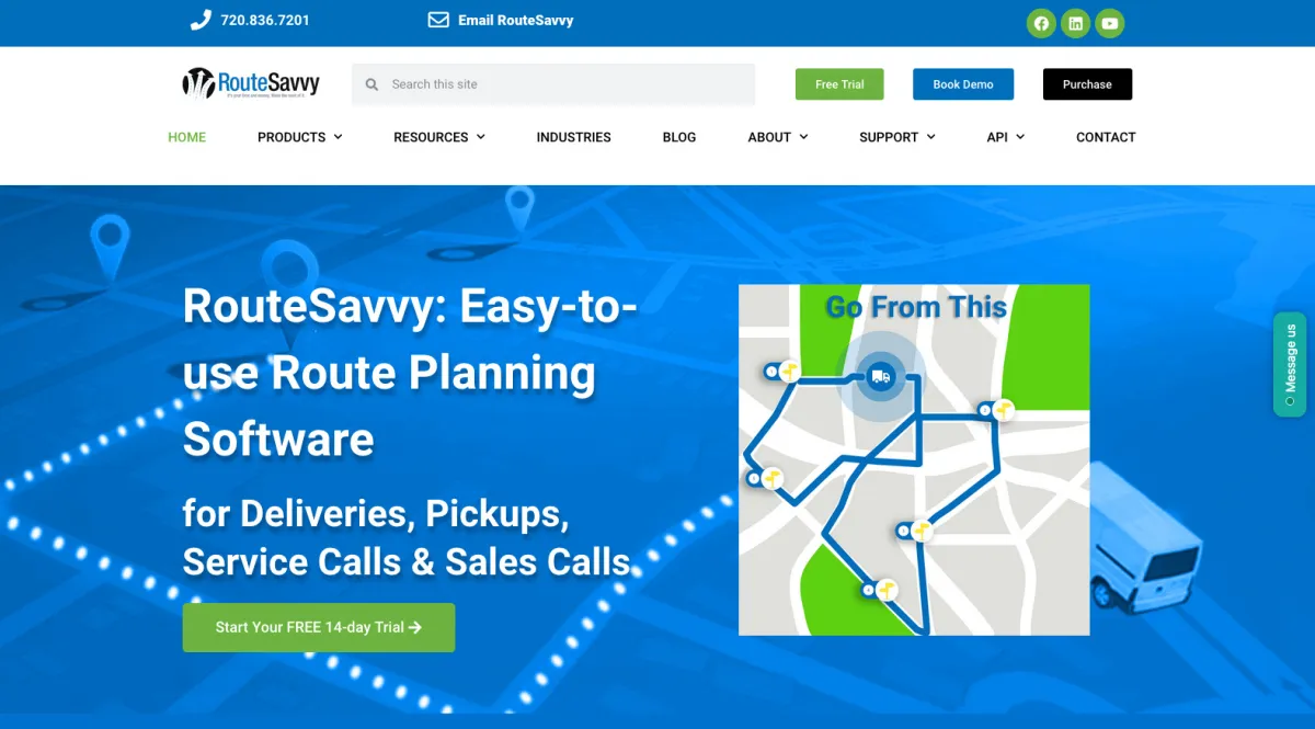 Interface Routesavvy : fonctionnalités, prix, alternatives