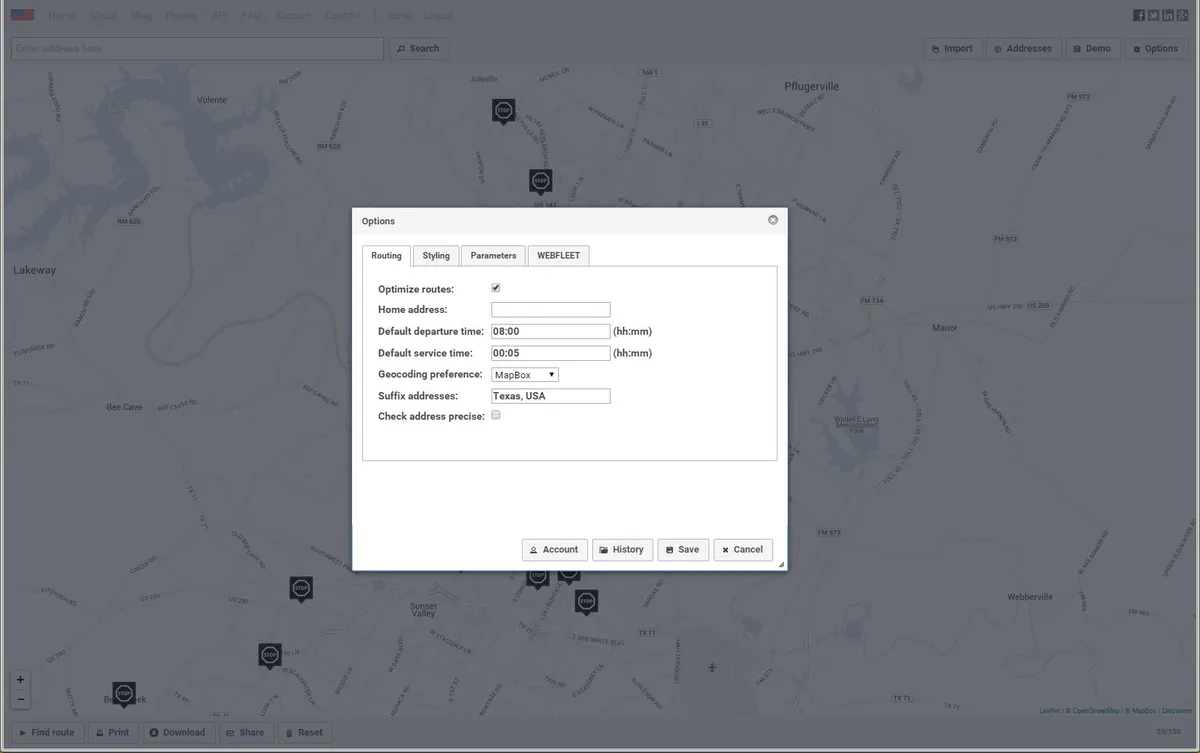 Interface RouteXL: fonctionnalités, prix, alternatives Interface RouteXL: fonctionnalités, prix, alternatives