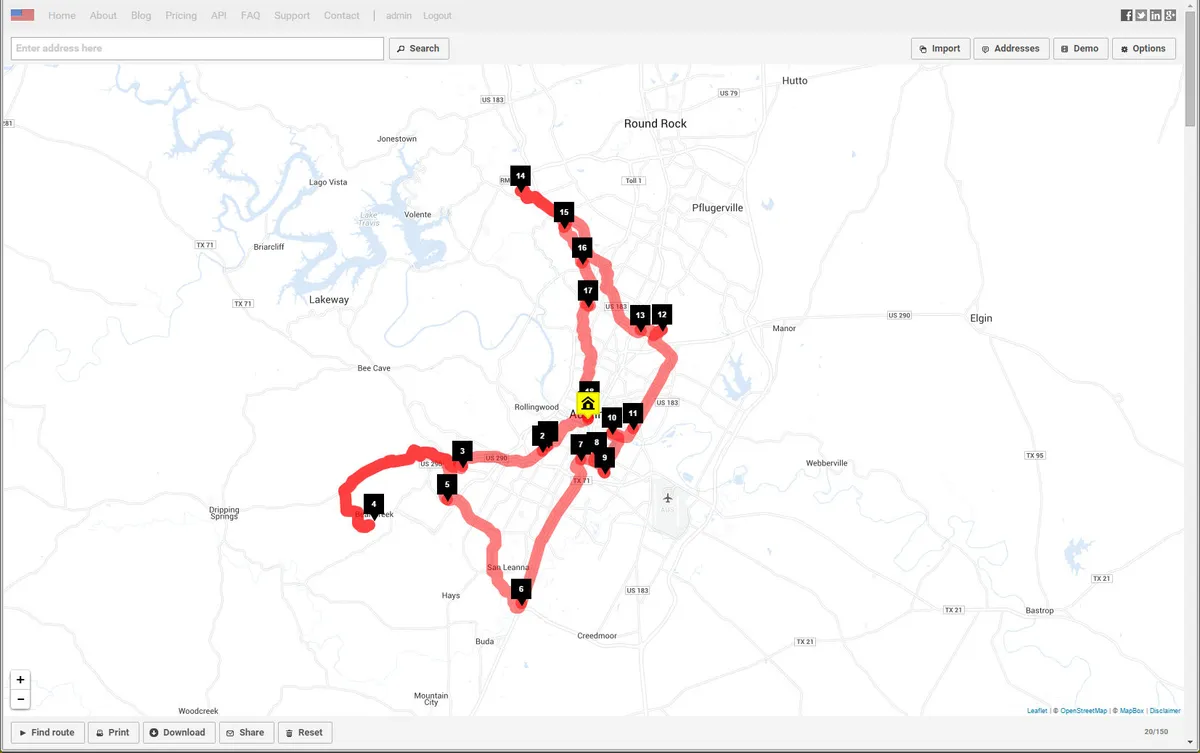 Notre avis sur RouteXL : un logiciel de planification d'itinéraire (route planning) à découvrir Notre avis sur RouteXL : un logiciel de planification d'itinéraire (route planning) à découvrir