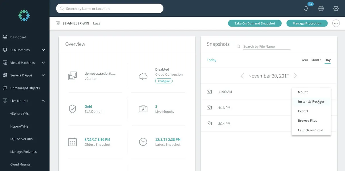 Notre avis sur Rubrik : un logiciel de plan de continuité d'activité (PCA) à découvrir