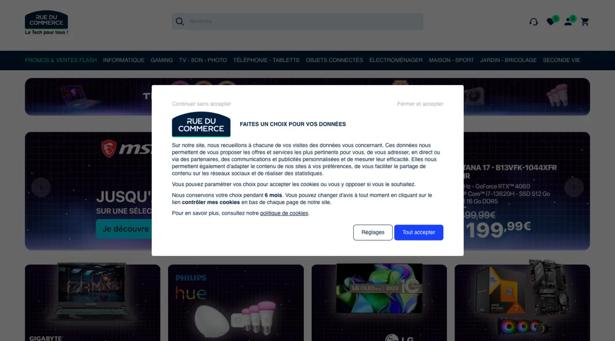 Interface Rue du Commerce Marketplace : image, ergonomie, alternatives Interface Rue du Commerce Marketplace : image, ergonomie, alternatives