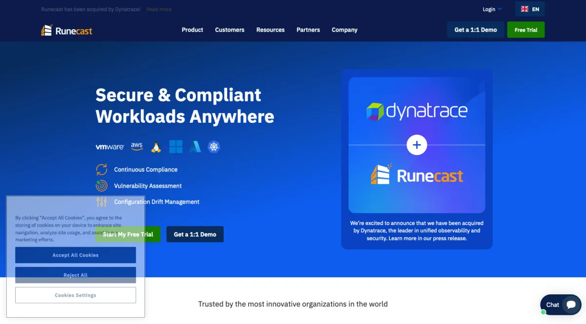 Interface Runecast Analyzer : image, ergonomie, alternatives