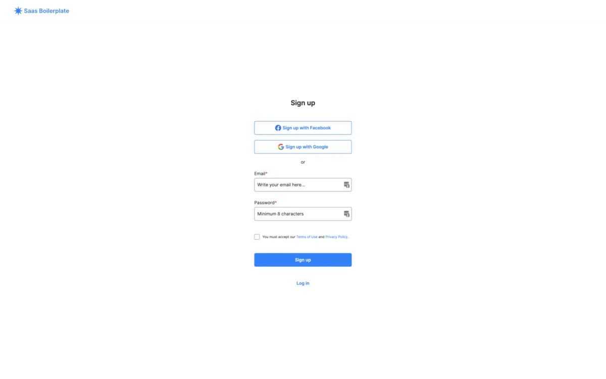 Interface SaaS Boilerplate: fonctionnalités, prix, alternatives