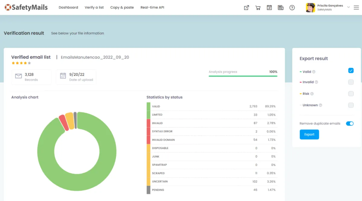 Interface SafetyMails: image, ergonomie, alternatives