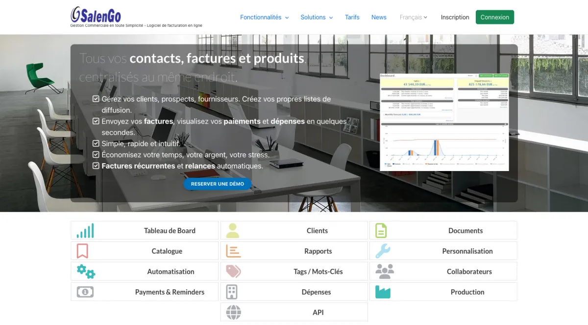 Interface Sale N'Go : fonctionnalités, prix, alternatives