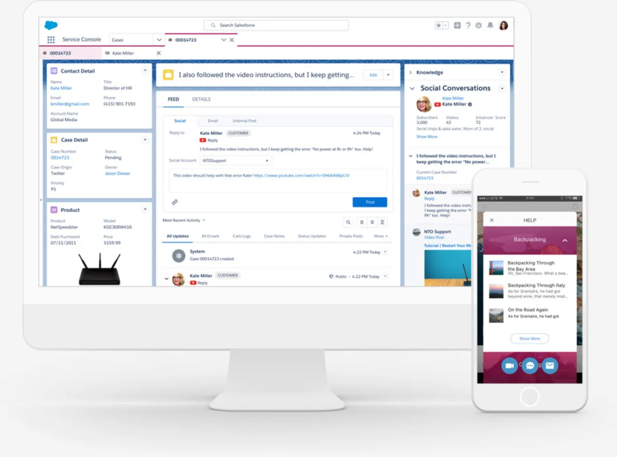 Salesforce Service Cloud: avis sur le logiciel de service client (assistance / support / SAV): fonctionnalités, avantages, inconvénients et tarifs Salesforce Service Cloud: avis sur le logiciel de service client (assistance / support / SAV): fonctionnalités, avantages, inconvénients et tarifs