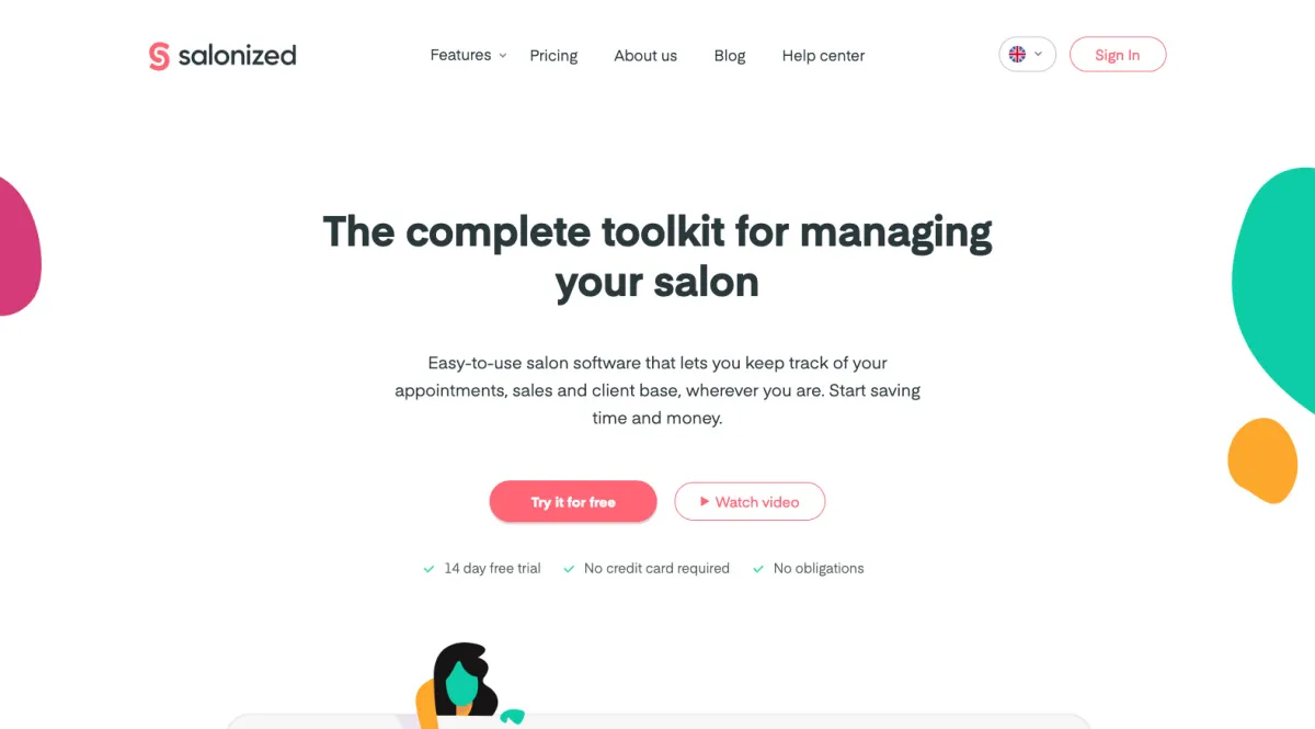 Interface Salonized : fonctionnalités, prix, alternatives