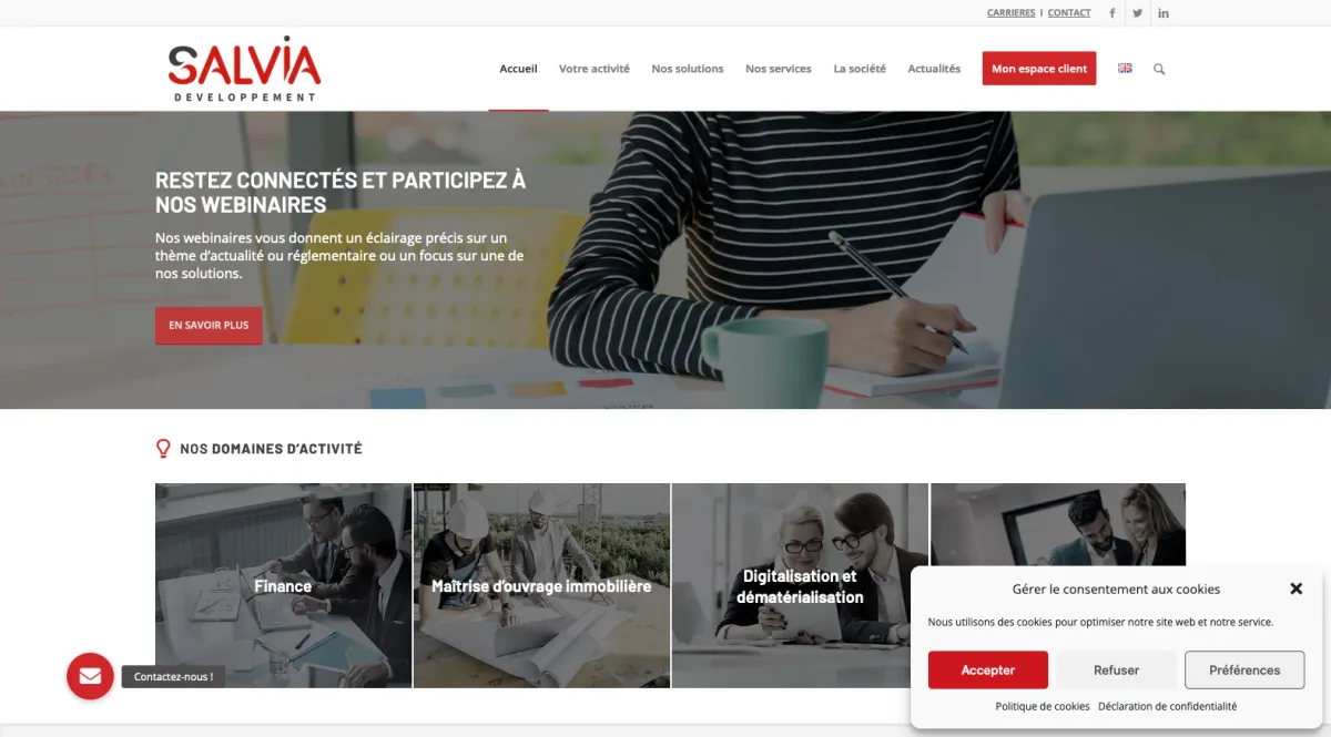 Interface Salvia Edele : image, ergonomie, alternatives