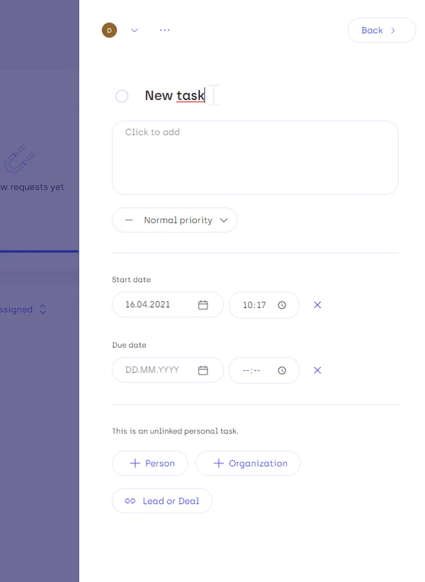 Interface Samdock: fonctionnalités, prix, alternatives