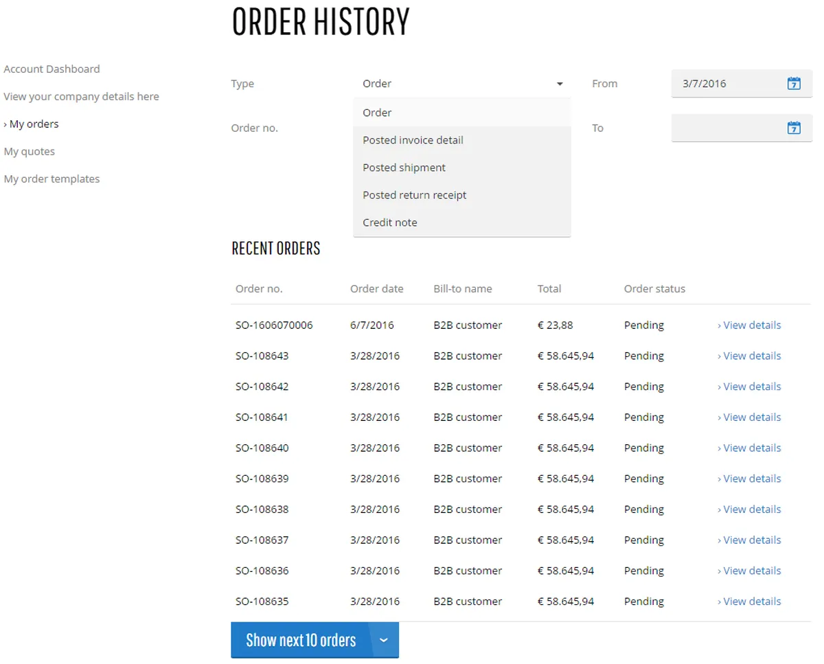 Interface Sana Commerce: image, ergonomie, alternatives