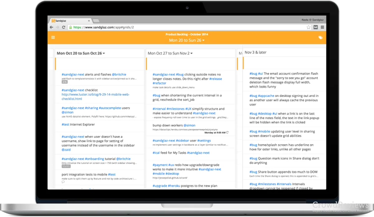Notre avis sur Sandglaz : un logiciel Kanban à découvrir