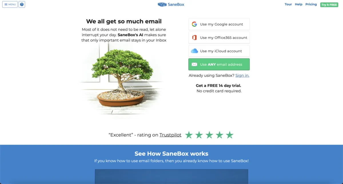 Notre avis sur SaneBox : une messagerie électronique / webmail à découvrir Notre avis sur SaneBox : une messagerie électronique / webmail à découvrir