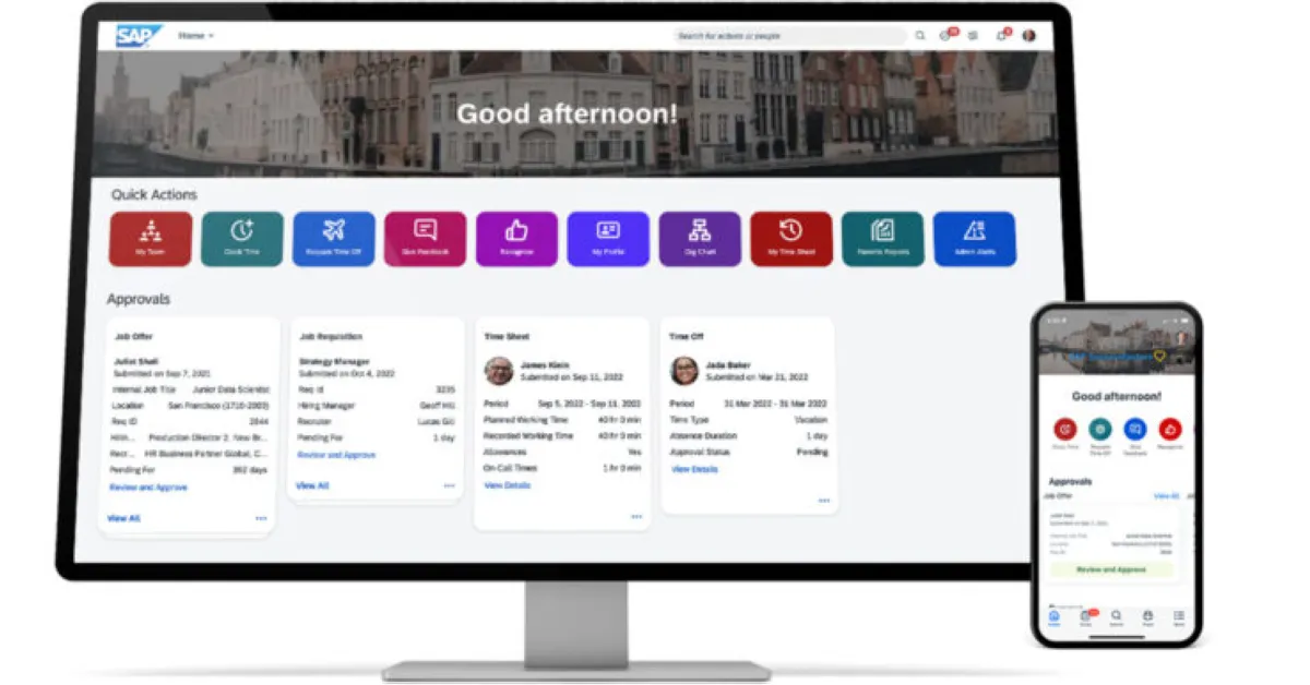 Notre avis sur SAP SuccessFactors : un logiciel SIRH (système d'information des ressources humaines) à découvrir