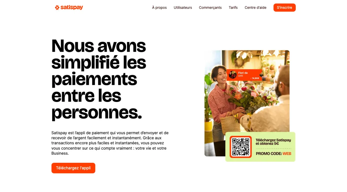 Interface Satispay : fonctionnalités, prix, alternatives