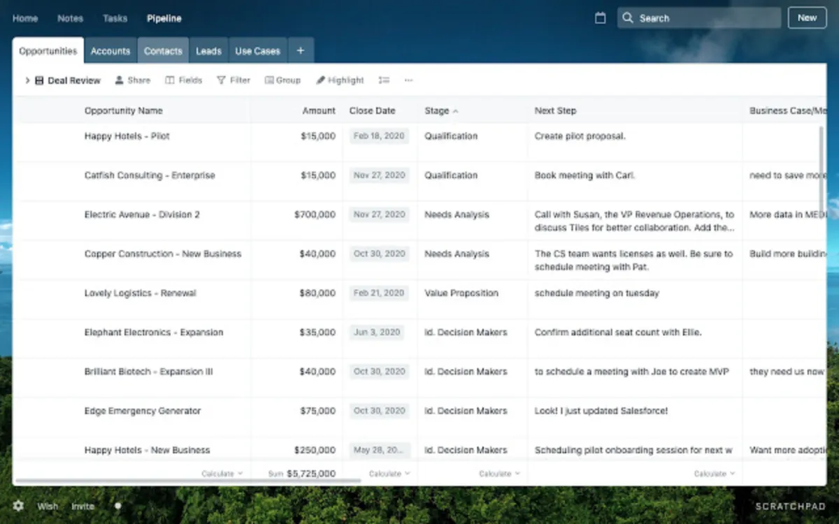 Notre avis sur Scratchpad : un logiciel d'activation des ventes (sales enablement) à découvrir