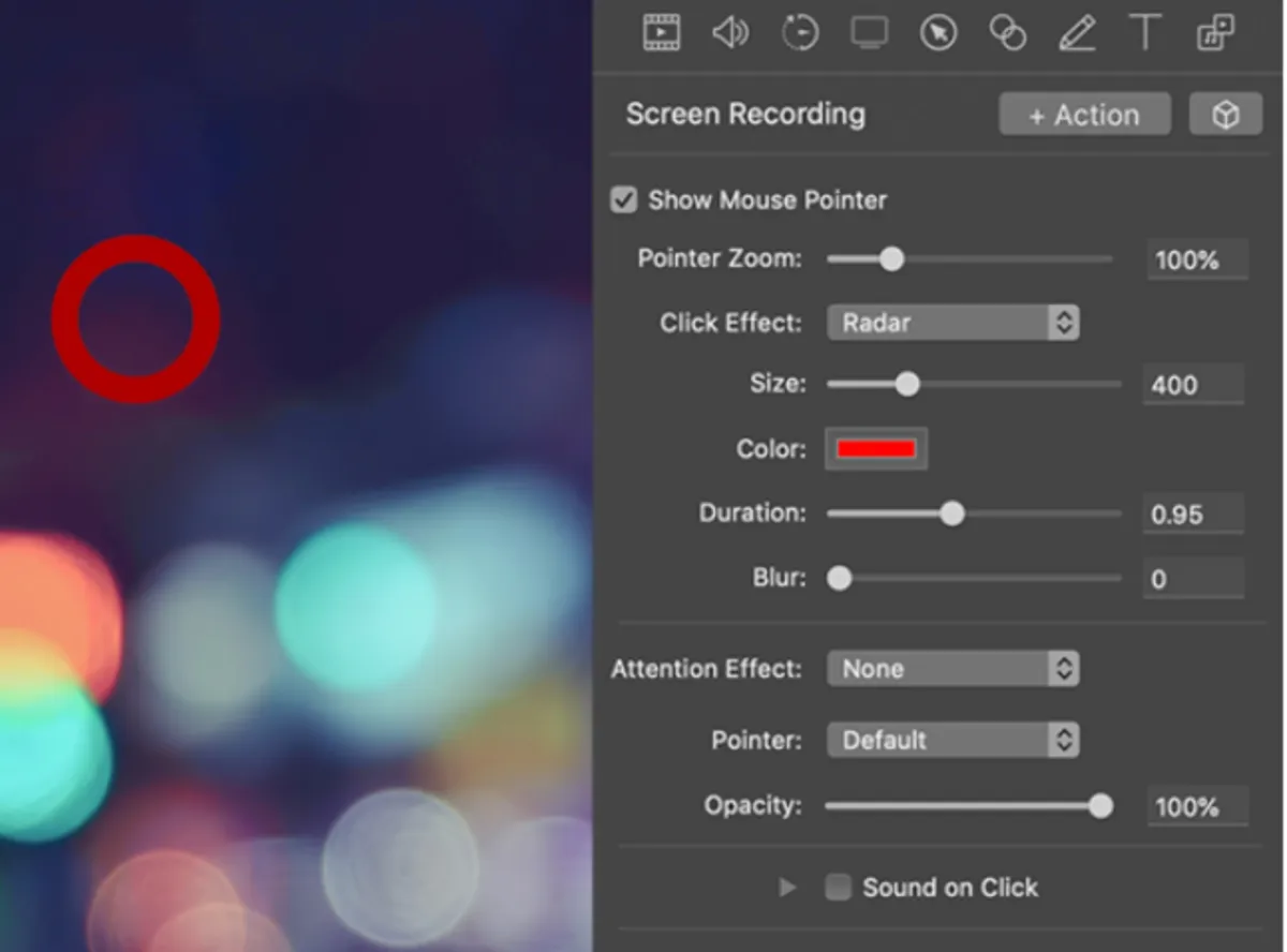Interface Screenflow: image, ergonomie, alternatives
