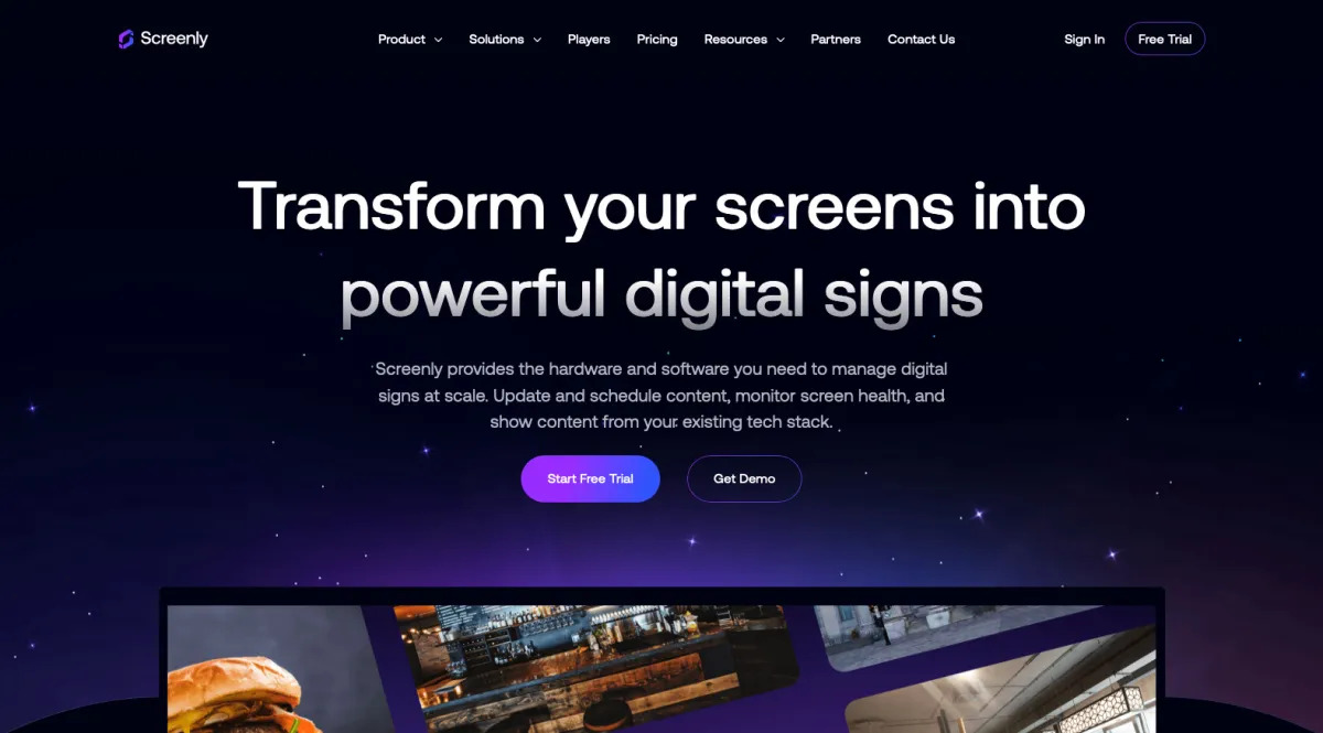 Interface Screenly : fonctionnalités, prix, alternatives