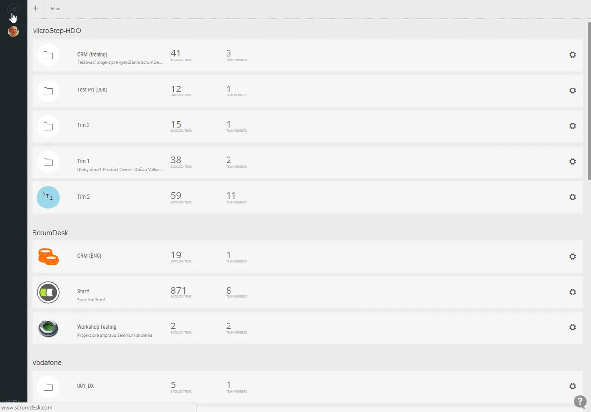 Interface ScrumDesk: fonctionnalités, prix, alternatives