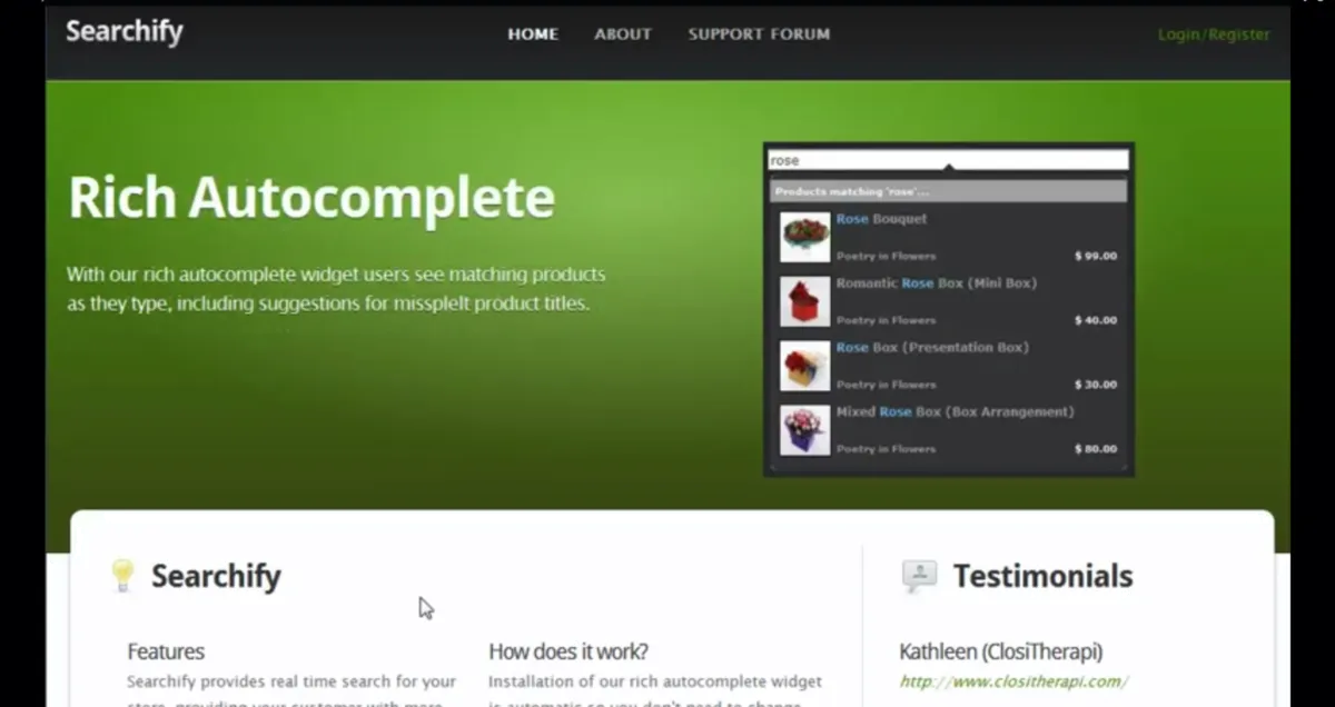 Interface Searchify: fonctionnalités, prix, alternatives Interface Searchify: fonctionnalités, prix, alternatives