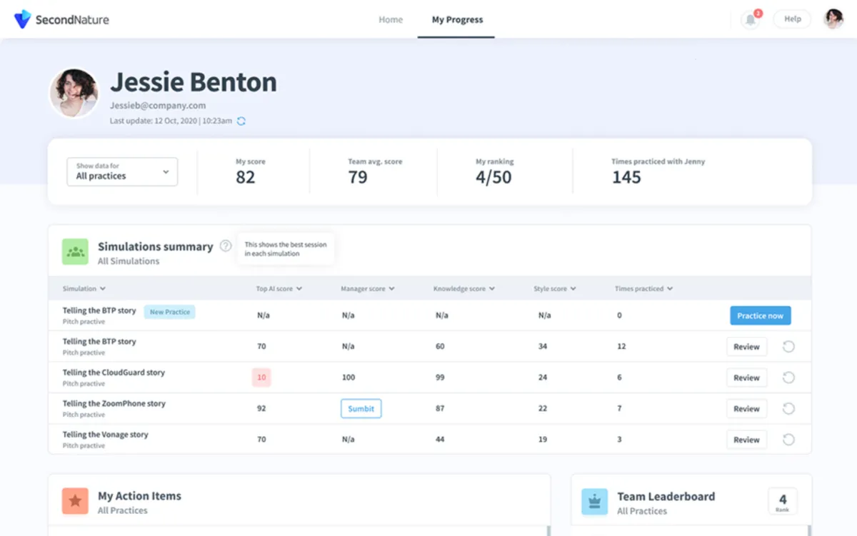Notre avis sur Second Nature : un logiciel d'activation des ventes (sales enablement) à découvrir