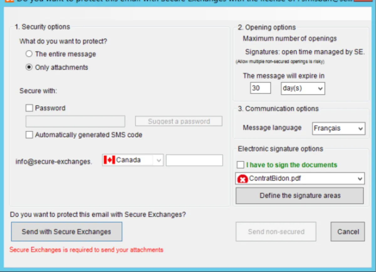 Interface Secure Exchanges: image, ergonomie, alternatives Interface Secure Exchanges: image, ergonomie, alternatives