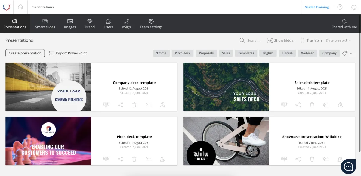 Notre avis sur Seidat : un logiciel d'activation des ventes (sales enablement) à découvrir