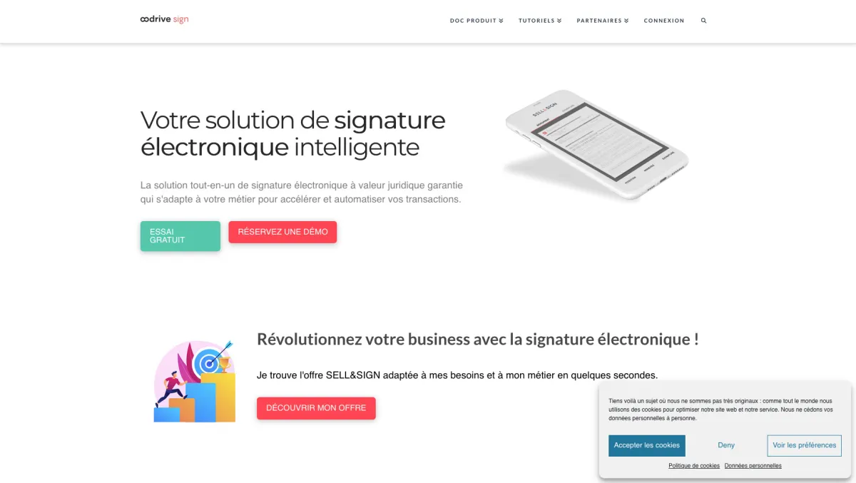 Interface Sell&Sign : fonctionnalités, prix, alternatives