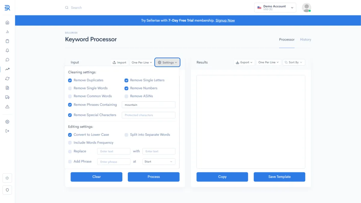 Interface Sellerise: fonctionnalités, prix, alternatives