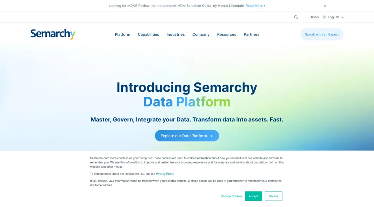 Notre avis sur Semarchy : une plateforme de gestion de données (DMP: data management platforms) à découvrir Notre avis sur Semarchy : une plateforme de gestion de données (DMP: data management platforms) à découvrir