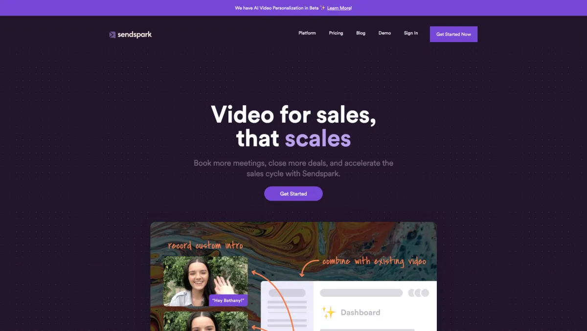 Interface Sendspark : fonctionnalités, prix, alternatives