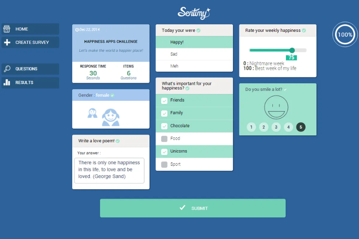 Sentimy: avis sur le logiciel d'enquête / sondage / questionnaire: fonctionnalités, avantages, inconvénients et tarifs Sentimy: avis sur le logiciel d'enquête / sondage / questionnaire: fonctionnalités, avantages, inconvénients et tarifs