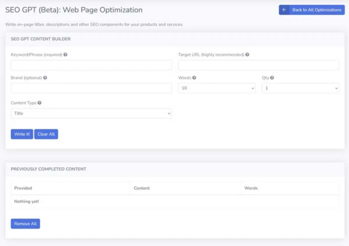 Interface SEO GPT: image, ergonomie, alternatives