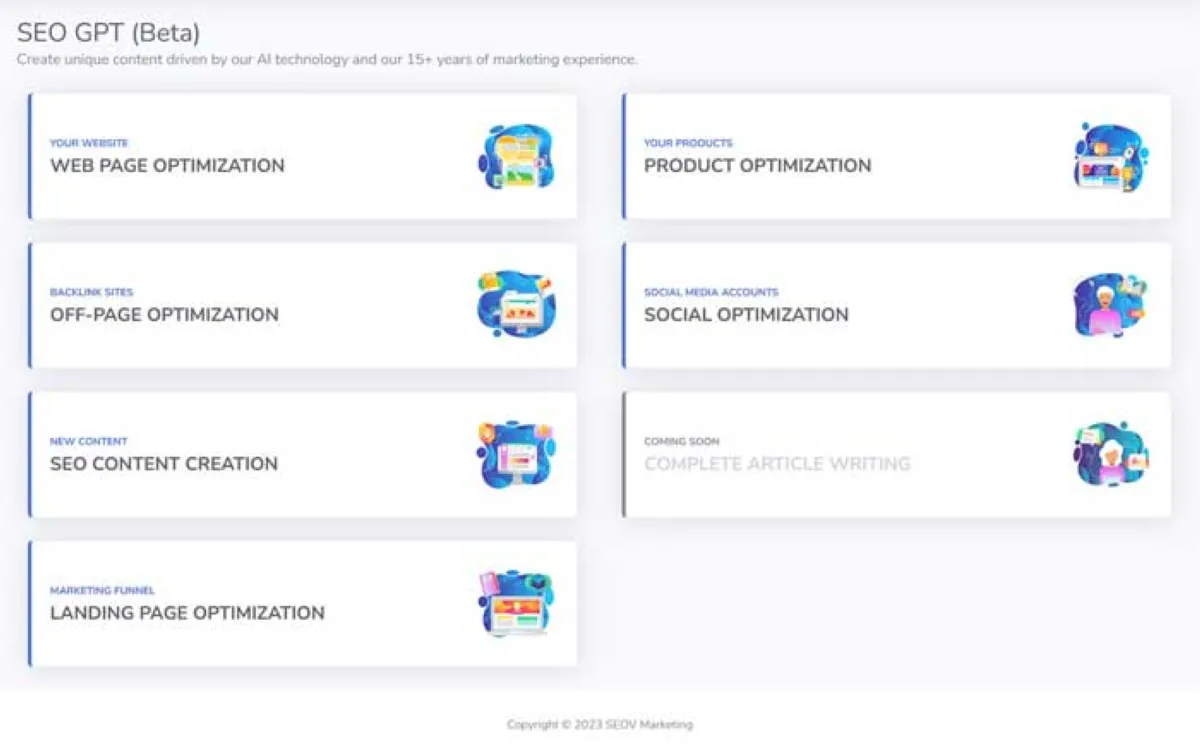 SEO GPT: avis sur le générateur de texte par IA (intelligence artificielle): fonctionnalités, avantages, inconvénients et tarifs