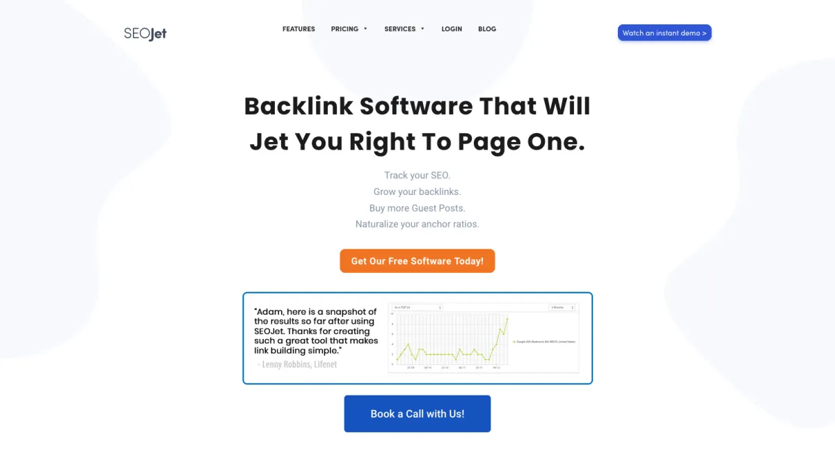 Interface SEOJet : fonctionnalités, prix, alternatives
