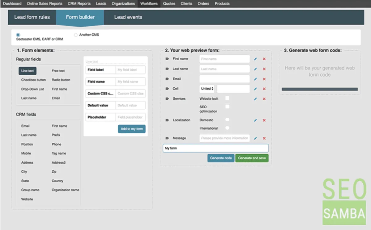 Notre avis sur SeoToaster CRM : un logiciel CRM à découvrir