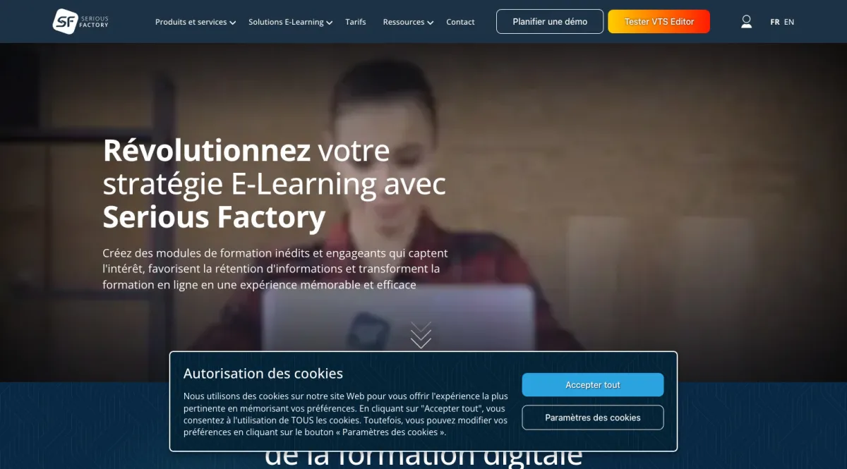 Interface Serious Factory : fonctionnalités, prix, alternatives Interface Serious Factory : fonctionnalités, prix, alternatives